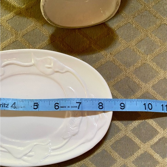 🔥Calla Lily White Ceramic Gravy Boat with Underplate🔥 Vintage - Picture 7 of 8